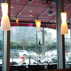 Empty chairs in restaurant