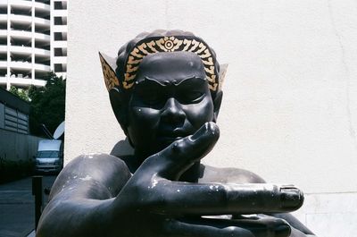 Close-up of statue