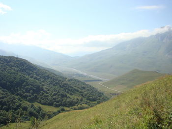 Scenic view of landscape against sky