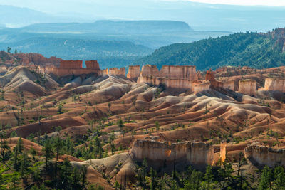 High angle view of a valley