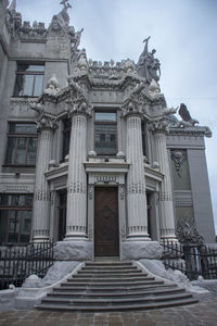 Low angle view of historical building