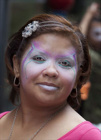 Close-up portrait of young woman