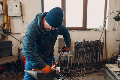 Man working at workshop