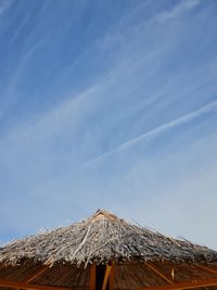 Low angle view of blue sky