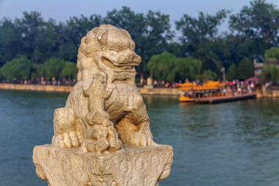 Lion sculpture