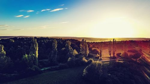 Panoramic view of landscape against sky