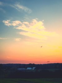 Scenic view of sky during sunset