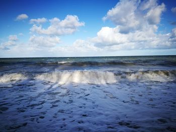 Scenic view of sea against sky