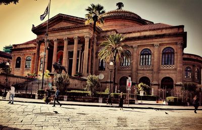 Facade of historical building