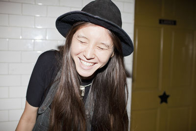 Portrait of a smiling young woman