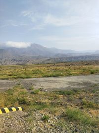 Scenic view of landscape against sky