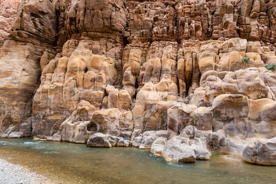 Rock formations in sea