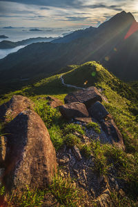 Scenic view of landscape against sky