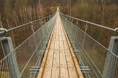 View of footbridge over land