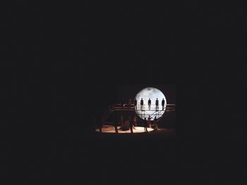 View of the dark
