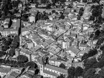 High angle view of cityscape