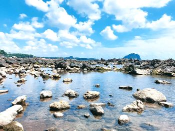 Panoramic view of landscape against sky