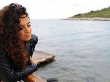 Young woman at beach