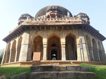 Low angle view of historical building against sky