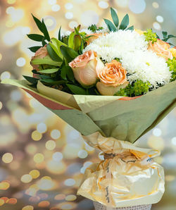 Close-up of rose bouquet