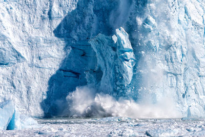 Ice formation by frozen sea