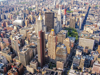 High angle view of cityscape