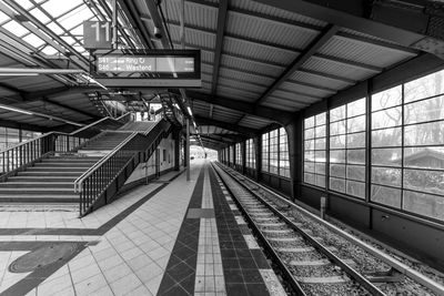 Railroad station platform