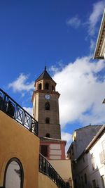 Low angle view of building against sky