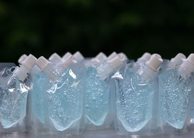 Close-up of ice cream on table