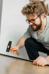 Young man using mobile phone