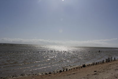 Scenic view of sea against sky