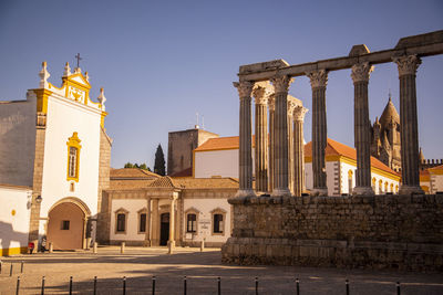 Low angle view of historic building against sky