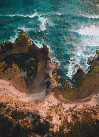 Aerial view of sea
