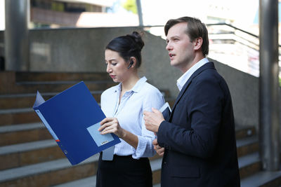 Young couple holding hands