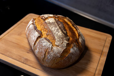 Close-up of bread on table