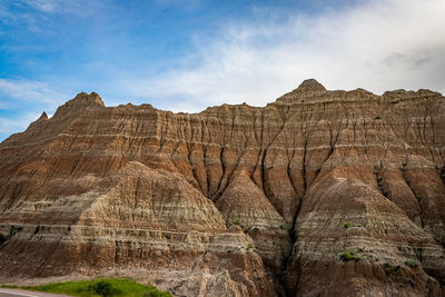 Scenic view of rocky mountains against sky