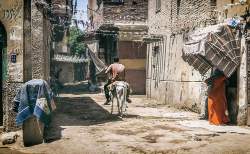 View of street amidst city