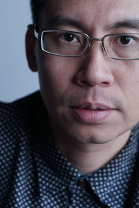 Close-up portrait of young man