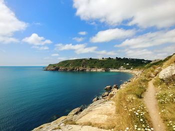 The lovely lamorna on a sunlit day