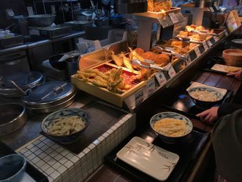 Close-up of food in restaurant