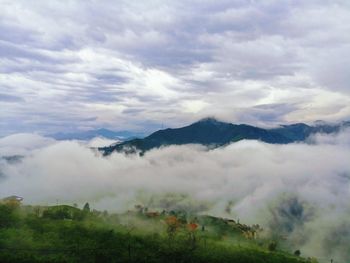 Scenic view of landscape against sky