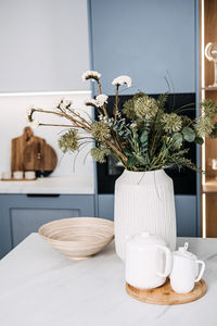 Potted plant on table