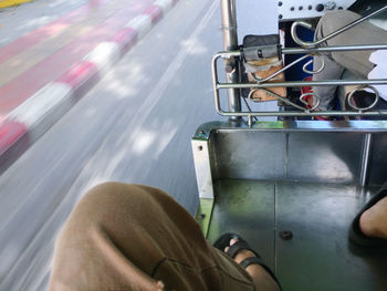 Sight view from car, tuktuk, traditional car of thailand.