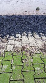 High angle view of water