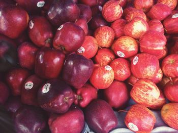 Full frame shot of apples