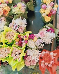 Close-up of multi colored flower bouquet