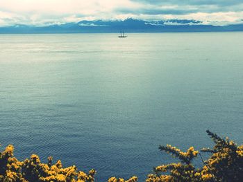 Scenic view of sea against sky