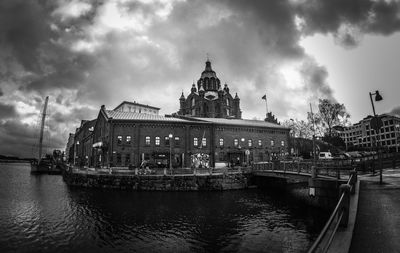 View of cathedral against cloudy sky