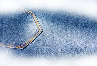 High angle view of snow on field