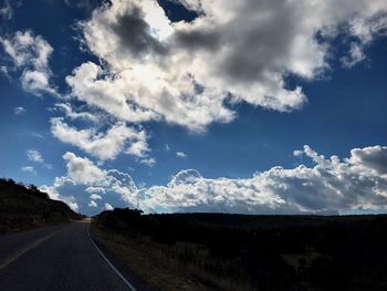 Road against sky